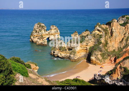 Praia Camilo, Lagos, Lagos Gemeinde, Region Distrikt Faro, Algarve, Portugal Stockfoto