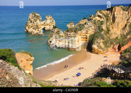 Praia Camilo, Lagos, Lagos Gemeinde, Region Distrikt Faro, Algarve, Portugal Stockfoto