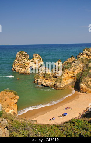 Praia Camilo, Lagos, Lagos Gemeinde, Region Distrikt Faro, Algarve, Portugal Stockfoto