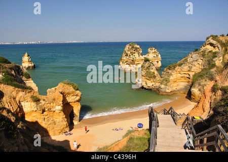 Praia Camilo, Lagos, Lagos Gemeinde, Region Distrikt Faro, Algarve, Portugal Stockfoto