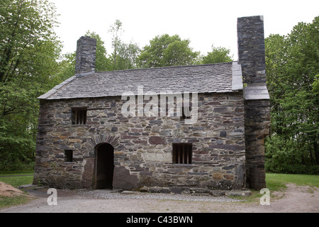 Bauernhaus im St Fagans Museum of welsh Life. Stockfoto