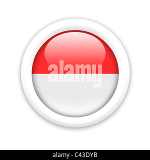 Flagge von Indonesien Stockfoto