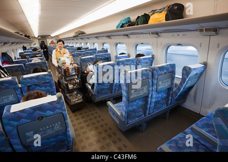Asien, Japan, Honshu, Hochgeschwindigkeitszug, Shinkansen, High-Speed Rail, JR, Japan Railway, Japan Rail, Japan Rail Pass, Transport, Trans Stockfoto