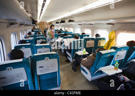 Asien, Japan, Honshu, Hochgeschwindigkeitszug, Shinkansen, High-Speed Rail, JR, Japan Railway, Japan Rail, Japan Rail Pass, Transport, Trans Stockfoto