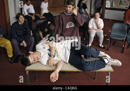 Gymnasium-Drama-Klasse Stockfoto