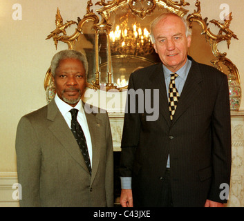 Kofi Atta Annan (geboren 8. April 1938) ist ein ghanaischer Diplomat, als den siebten Generalsekretär der Vereinten Nationen diente Stockfoto