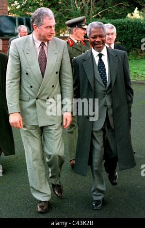 Kofi Atta Annan (geboren 8. April 1938) ist ein ghanaischer Diplomat, als den siebten Generalsekretär der Vereinten Nationen diente Stockfoto