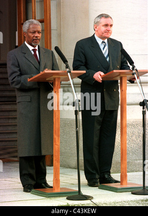 Kofi Atta Annan (geboren 8. April 1938) ist ein ghanaischer Diplomat, als den siebten Generalsekretär der Vereinten Nationen diente Stockfoto