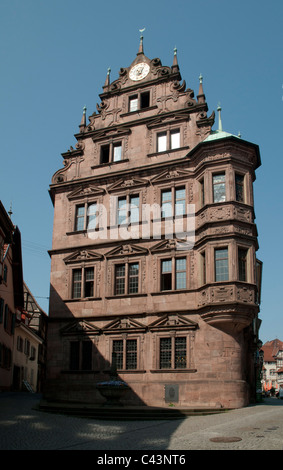 Altes Rathaus (1617-18), Gernsbach, Landkreis Rastatt, Schwarzwald, Baden-Württemberg, Deutschland, Europa Stockfoto