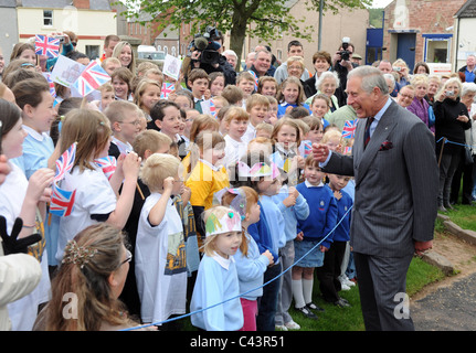 Offizielle Eröffnung des renovierten Rathauses Greenlaw in den Scottish Borders, HRH Prinz Charles, Duke of Rothesay. Stockfoto