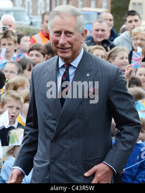 Offizielle Eröffnung des renovierten Rathauses Greenlaw in den Scottish Borders, HRH Prinz Charles, Duke of Rothesay. Stockfoto