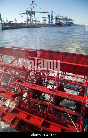 Deutschland, Hafen, Hafen, Hafen hin-und Rückfahrt, Hamburg, Hansestadt, hin-und Rückfahrt Stockfoto