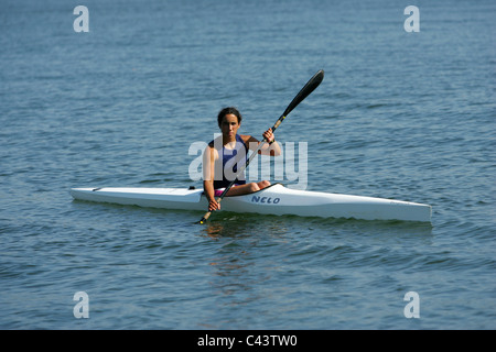 Portugiesische Sprint Kanufahrer und olympischer Athlet Beatriz Gomes Stockfoto