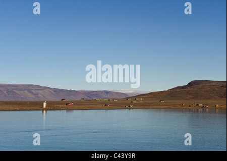 Grönland, Europa, Dundas, Westküste, Nordwestküste, Thule, kommerzielle Post, ehemalige, Landschaft, Ort, Küste, Ufer, einsam, Pe Stockfoto