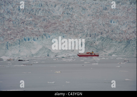 Grönland, Europa, Westküste, Eqip Sermia, Gletscher, Boot, Landschaft, Eis, Ei, Stockfoto