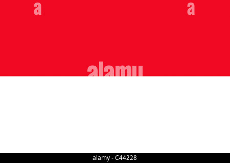 Flagge der Republik Indonesien Stockfoto