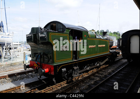 4277 Hercules auf der Dartmouth Dampf Eisenbahn England uk Stockfoto