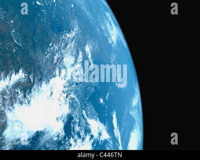 Planetenerde, Satelliten-Ansicht Stockfoto