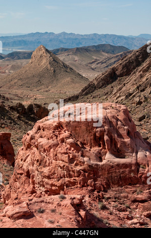 Schüssel mit Feuer, Lake Mead National Recreation Area, Nevada, USA, Nordamerika, Amerika, Landschaft Stockfoto