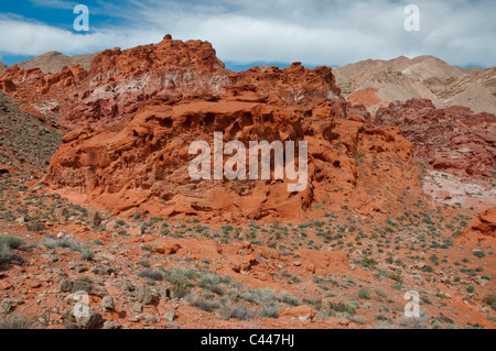 Schüssel mit Feuer, Lake Mead National Recreation Area, Nevada, USA, Nordamerika, Amerika, Landschaft Stockfoto