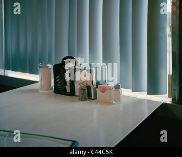 Gewürze auf einem Diner Tisch Stockfoto