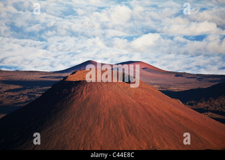 Sonnenuntergang auf dem Mauna Kea auf Big Island Hawaii USA Stockfoto