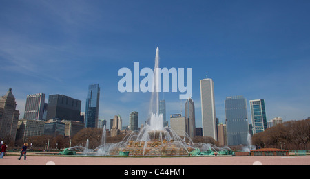 Buckingham Brunnen im Grant Park, Chicago, Illinois. Stockfoto