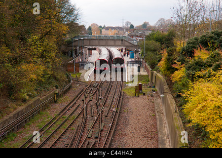 Epping u-Bahnstation am östlichen Ende von der Central Line Stockfoto