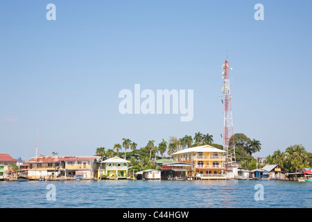 Bocas Del Toro Stadt, Isla Colon, Panama Stockfoto