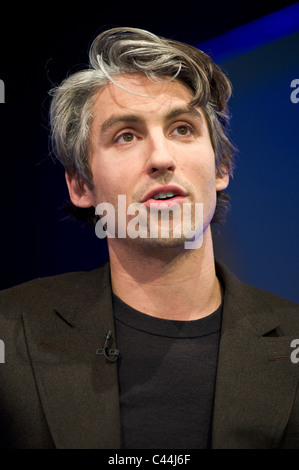 George Lamb-TV-Moderatorin und Sohn des Schauspielers, die Larry Lamb auf Hay Festival 2011 im Bild Stockfoto