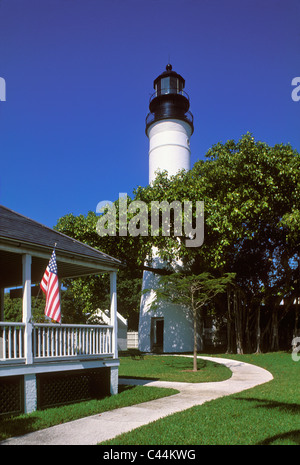 Leuchtturm von Key West in Key West, Florida Stockfoto