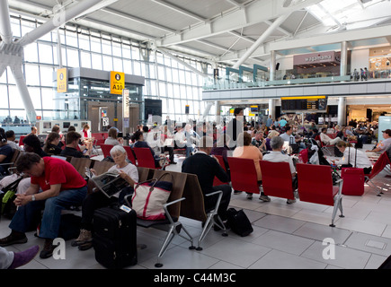 Abflughalle - Terminal 5 – Flughafen Heathrow - London Stockfoto