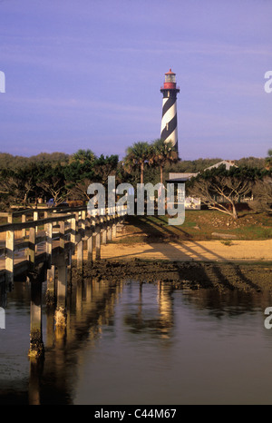 Saint Augustine Lighthouse in St. Johns County, Florida Stockfoto