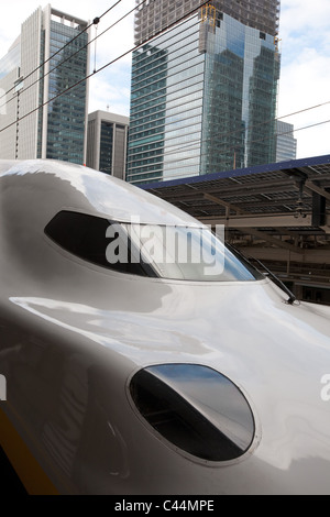 Japanischen Shinkansen-Züge im Bahnhof Tokio, Tokio, Japan, 2011. Stockfoto