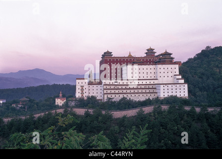 Asien, Chengde, China, Dawn, Lehre, Hebei, Erbe, Urlaub, Wahrzeichen, Potaraka, Provinz, Putuozongshengzhi Miao, religiösen, Stockfoto