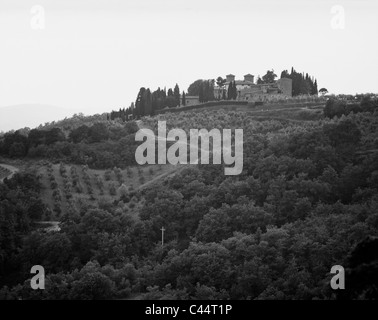 Weingut Castello d ' Avola in der Nähe von Radda in Chianti, Toskana, Italien Stockfoto