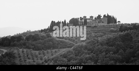 Weingut Castello d ' Avola in der Nähe von Radda in Chianti, Toskana, Italien Stockfoto