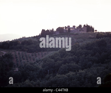 Weingut Castello d ' Avola in der Nähe von Radda in Chianti, Toskana, Italien Stockfoto