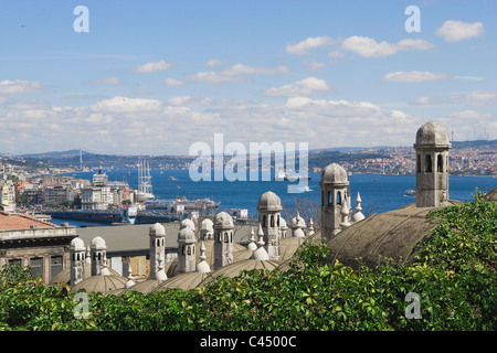 Türkei, Istanbul, Ansicht des Goldenen Horns Zulauf von Süleymaniye-Moschee (Süleymaniye Camii) Stockfoto