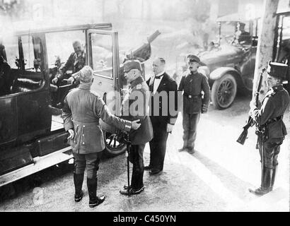 Kaiser Wilhelm II. und Erich Ludendorff, 1917 Stockfoto