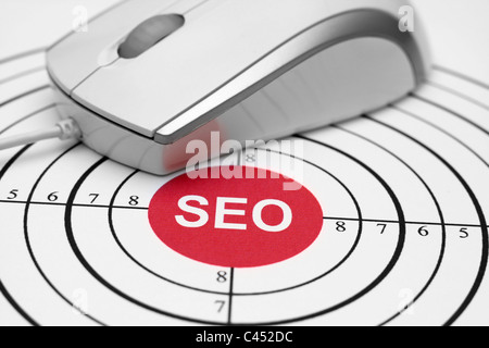 SEO-Ziel Stockfoto