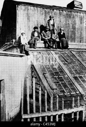 Die Familie von Zar Nicholas II, nachdem er von der macht, 1917 entfernt wurde Stockfoto