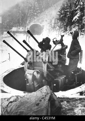 Deutsche Flak in Italien, 1945 Stockfoto