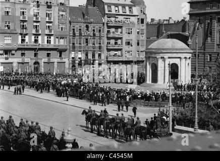 Enthüllung des Elisabeth-Denkmal in Budapest Stockfoto