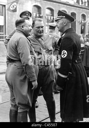 Weber, Göring und Himmler feiert am 9. November Stockfoto