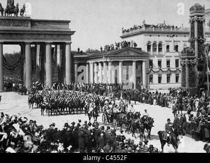 Kaiser Franz Joseph ich besuchte Kaiser Wilhelm II. in Berlin, 1900 Stockfoto