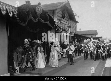 Kaiser Wilhelm II. und Kaiser Franz Joseph i. in Wien, 1908 Stockfoto