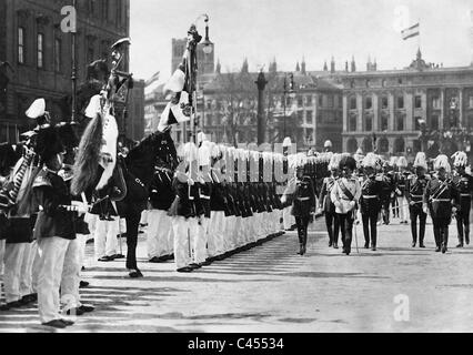 Kaiser Franz Joseph ich besuchte Kaiser Wilhelm II. in Berlin, 1900 Stockfoto