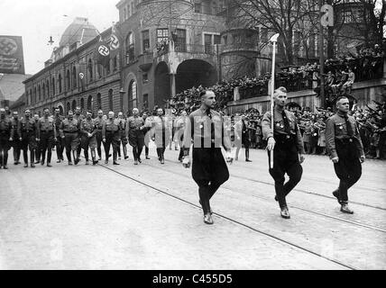 Hitler und Göring im März zum Gedenken an den 9. November Stockfoto