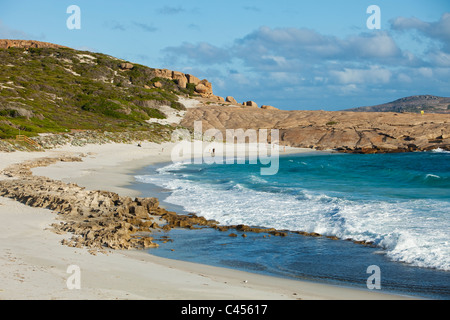 Blick entlang Lachs Strand, Esperance, Western Australia, Australien Stockfoto